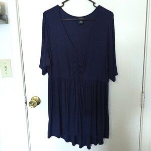 Torrid Size 1 Super Soft Navy Blue Rob Knit Baby Doll Top